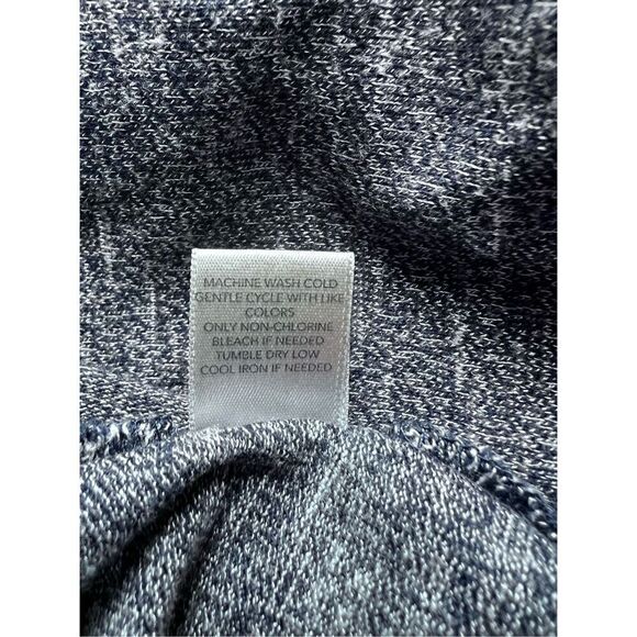 CJ Banks Knit Top Size 1X Heather Blue Pockets Long Sleeve Embroidered Tunic - Picture 11 of 13